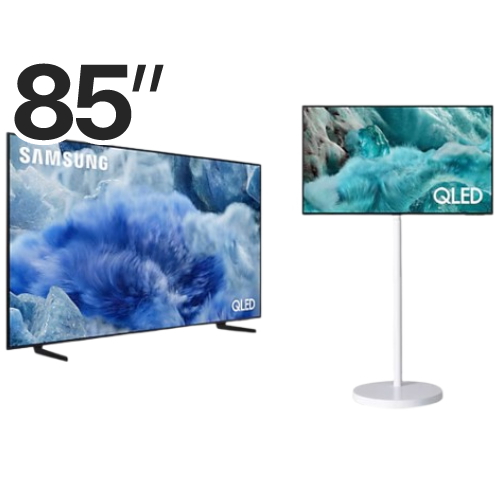 삼성전자 QLED KQ85QF8AAFXKR + KQ43QF7AAFXKR 무빙스타일 (스탠드, TV+TV)