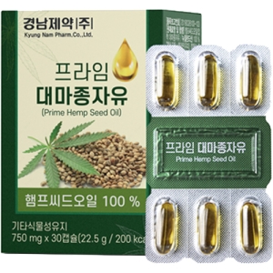 경남제약 프라임 대마종자유 22.5g 30캡슐 1개