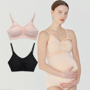 세컨스킨 임부 후크 수유브라+원형 브라패드 N NXPOU2801+NXWOA6100