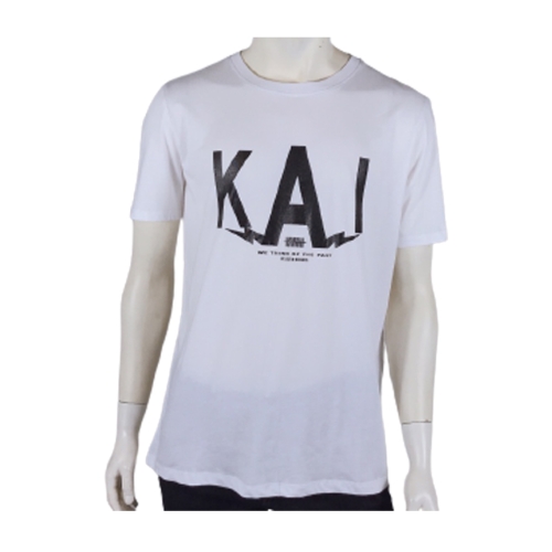  카이아크만 KAI 번개로고 프린트 티셔츠 KPBTS589M0_WH