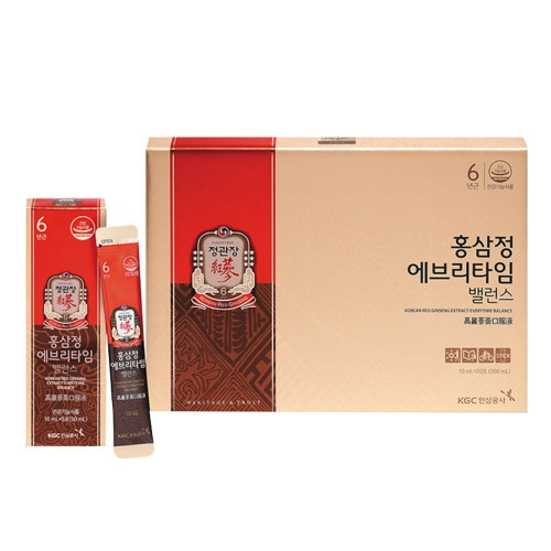 한국인삼공사 정관장 홍삼정 에브리타임 밸런스 10ml 20포 (1개)