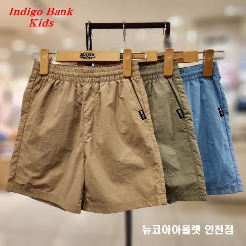 인디고뱅크키즈 몸에 붙지 않는 무릎위 반바지 기장의 데일리템 에어 타슬 4.5부 카고 팬츠 IKTA245R1_이미지