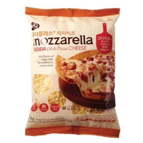 맛누리 숲골 고다플러스 피자치즈 1kg (1개)_이미지