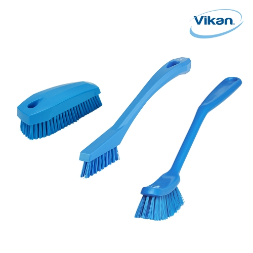 바이칸 주방 씽크대 욕실청소 브러쉬 3종세트 C타입 자루솔+틈새솔+핸드솔