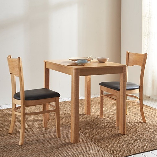 삼익가구 비엘라 원목 식탁 850 (의자2개)_이미지