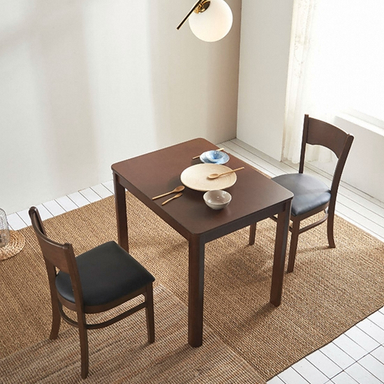 삼익가구 비엘라 원목 식탁 850 (의자2개)_이미지