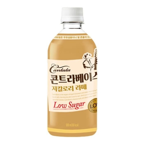 롯데칠성음료 칸타타 콘트라베이스 저칼로리라떼 500ml (18개)_이미지