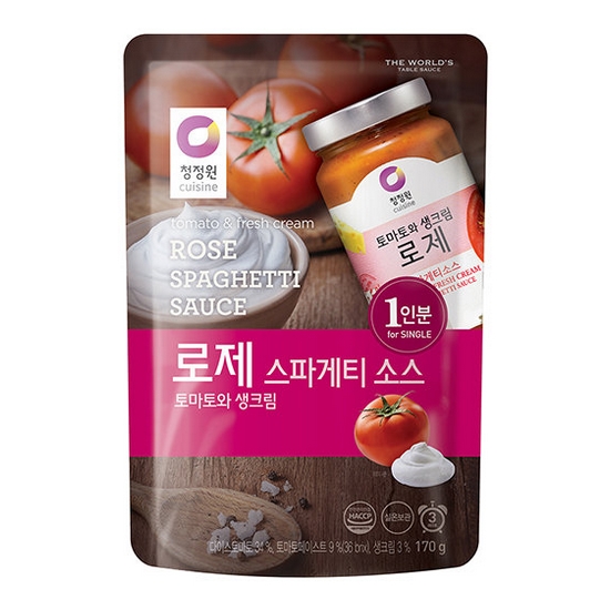 토마토와 생크림 로제 스파게티 소스 170g