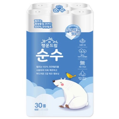 광진산업 행운드림 순수 18m (30롤)