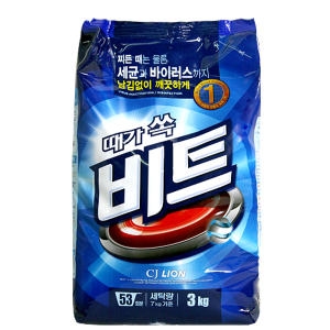 디에스몰 CJ라이온 때가 쏙 비트 3kg 리필  빨래 세제