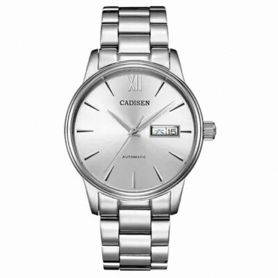 [불명] CADISEN-42MM 남성용 시계, 최고 브랜드 럭셔리 기계식 자동 시계, 남성용 NH35 스테인레스 스틸 방수 비즈니스_이미지