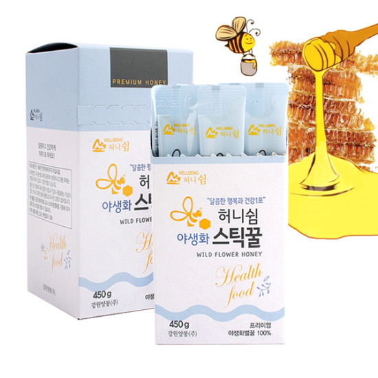 강원양봉 허니쉼 야생화 스틱꿀 30포 (2개)_이미지