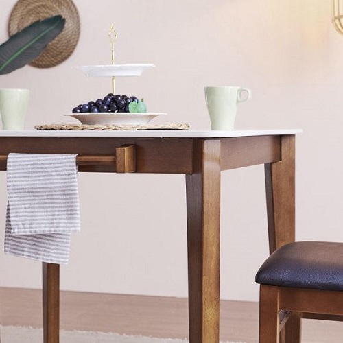 보니애가구 제니 12T 통세라믹 식탁 800 (의자2개)_이미지