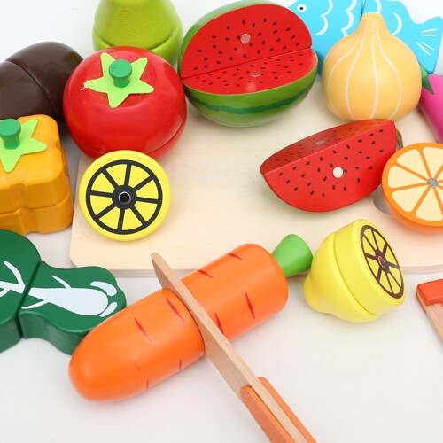 과일자르기 17set 소꿉놀이 채소썰기 나무 원목장난감