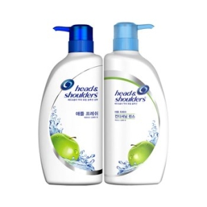 헤드앤숄더 애플프레쉬 샴푸 850ml+린스 850ml_이미지