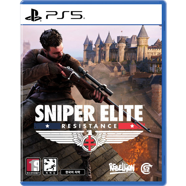 스나이퍼 엘리트 레지스탕스 한글판 PS5, 패키지디스크_이미지