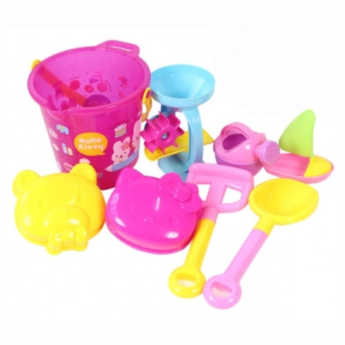 헬로 키티 모래놀이 촉감놀이 물조리개 돗단배 찍기틀 도구 세트 CE32119_이미지