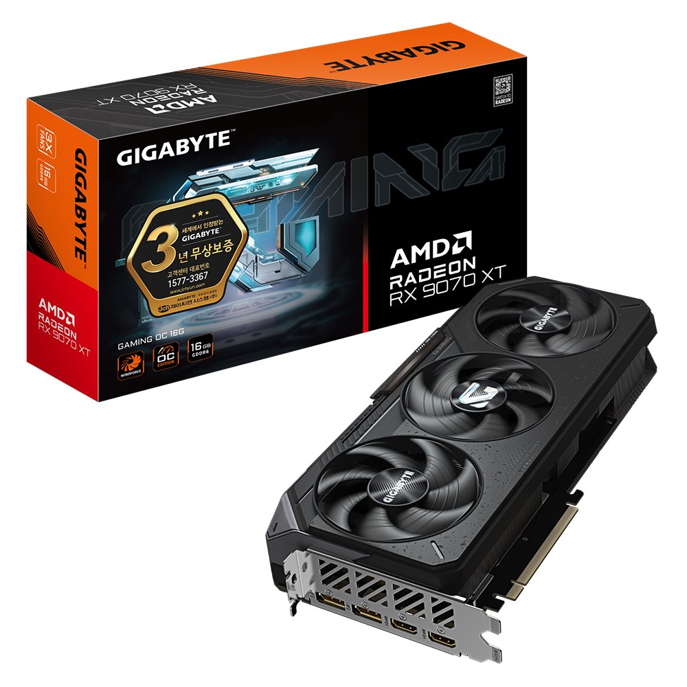 GIGABYTE 라데온 RX 9070 XT GAMING OC D6 16GB 제이씨현이미지입니다. 누르면 해당 게시물로 새창이동합니다.