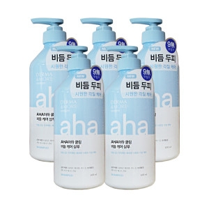 애경 더마앤모어 아하 쿨링 비듬케어 샴푸 600ml (5개)
