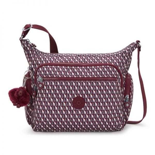 키플링 여성 베이직 프린트 가비 숄더백 M 3DK 와인 10994116_이미지