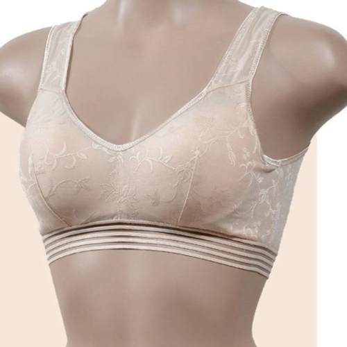  조은 플라워 스트라이프밴딩 노와이어 브라탑_WFK5VPS