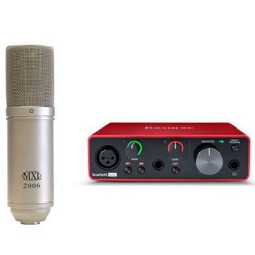 Focusrite Scarlett Solo 3세대 (+ 마이크, MXL 2006)