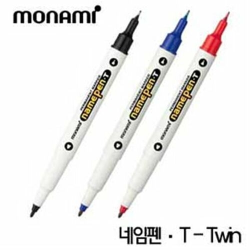 모나미 네임펜T 트윈네임펜 1타 12입