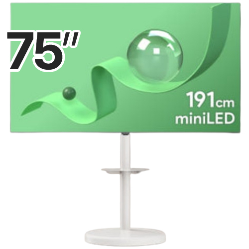 더함 우버 AMG 스마트 75 MiniLED 144Hz 로컬디밍 돌비 AI 구글3.0 게이밍 이동형 패키지 (더함 울트라)_이미지