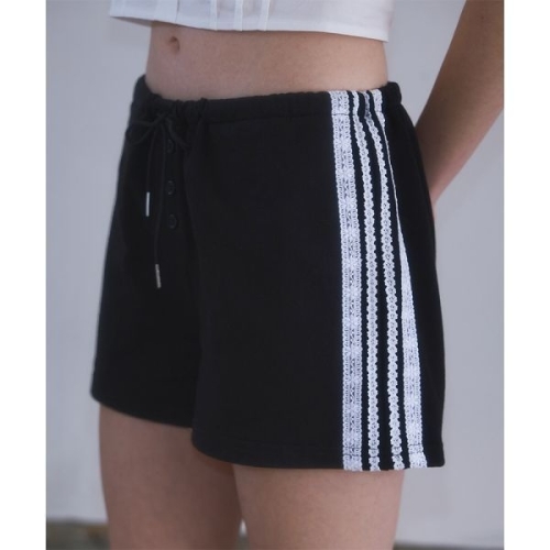 ROSEFRANTZ 18일 배송 Lace Track Shorts Black 5011078443 103764