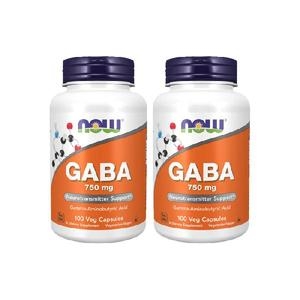 나우푸드 가바 750mg 100캡슐 (2개)
