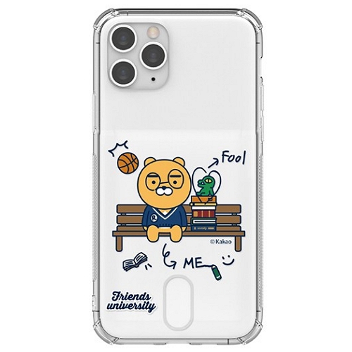 갤럭시S21 울트라 카카오프렌즈 유니버시티 투명방탄 카드케이스