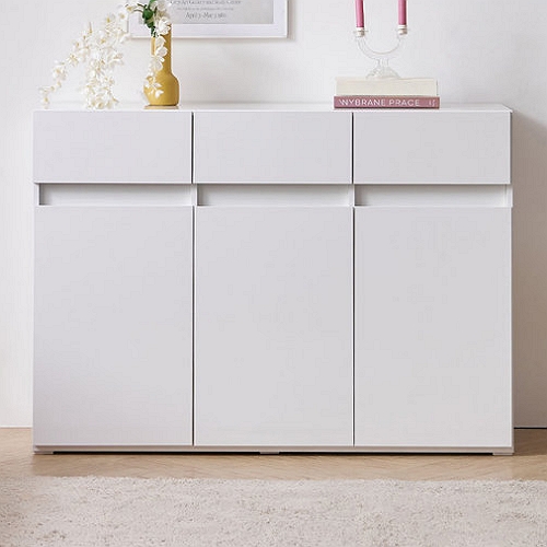 우아미가구 모노 마그니 3서랍 다용도 수납장 1200_이미지