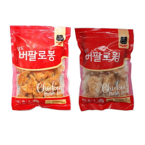 상도푸드 버팔로윙 1kg+버팔로봉 1kg (1개)_이미지