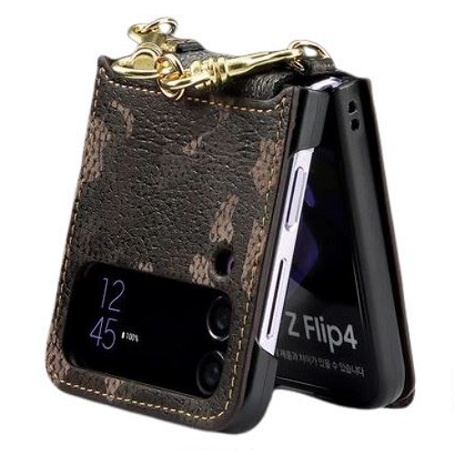 갤럭시Z 플립4 핸드메이드 천연가죽 케이스