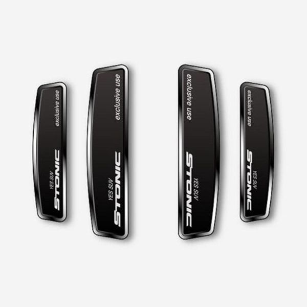 DXSOAUTO 블랙 쉴드 엠블럼 도어가드 (스토닉)_이미지