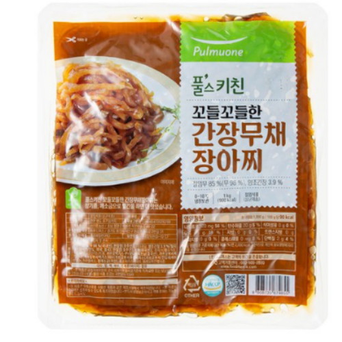 풀무원푸드머스 풀스키친 꼬들꼬들한 간장무채장아찌 1kg (1개)