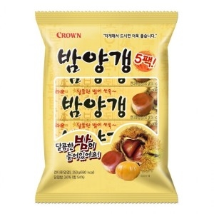 크라운제과 밤양갱 5번들 250G_이미지