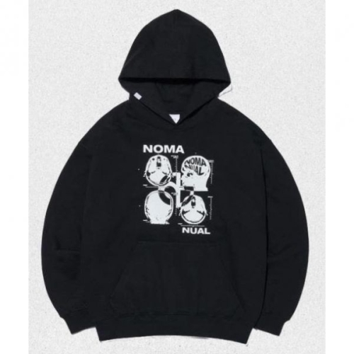 노매뉴얼 노메뉴얼 NOMANUAL MRI HOODIE BLACK NM23HD09M1BK 115308