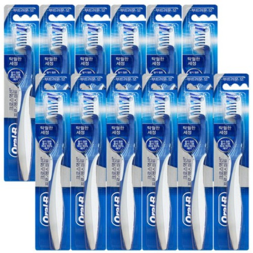 오랄비 크로스액션 프로 엑스퍼트 탁월한 세정력 35모 칫솔