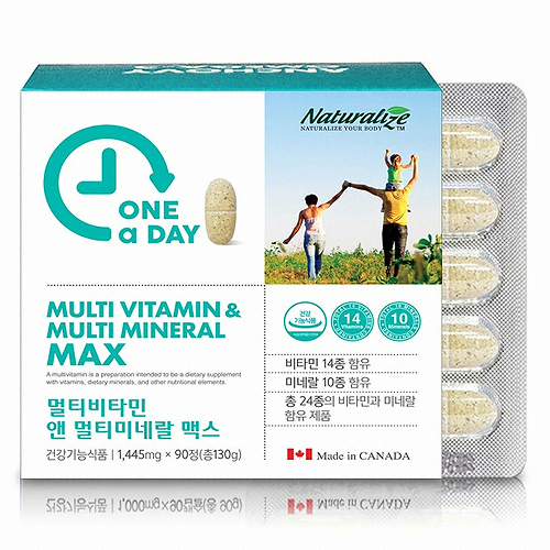 원어데이 멀티비타민 앤 멀티미네랄 맥스 90정