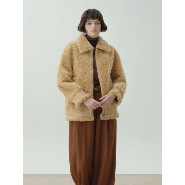 리오벨 컬링쉬어드호주산양모100%코트 1163406