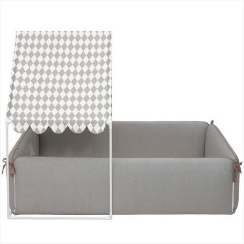 쁘띠베이비 토이 내추럴 2in1 범퍼침대+탑커버 (135x95cm)_이미지