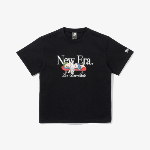 뉴에라 라이브 러브 스케이트 티셔츠 블랙 14681178 _s_이미지