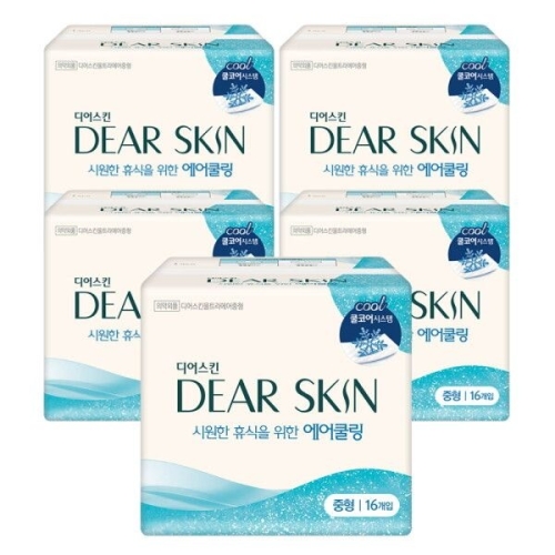 디어스킨 에어쿨링 중형 16개 (5팩(80개))_이미지