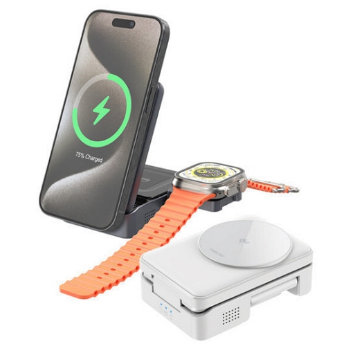 데이비드테크 엔보우 폴더블 Qi2 3in1 맥세이프 무선충전기 WQ10 (애플워치용)_이미지