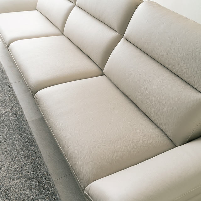 다우닝 시엘 전체 천연통가죽 소파 3.5인용 (스툴별도)_이미지