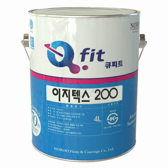 노루페인트 큐피트 이지텍스 200 외부용 수성페인트 (4L)