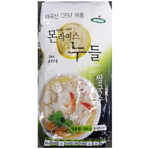 정우종합유통 몬 쌀국수 250g X6 간단식사 식재료 건강에좋은음식