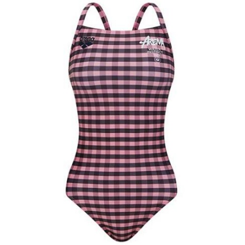 어반체크 원피스 더블 크로스 스트랩백 A6SL1LO66PNK