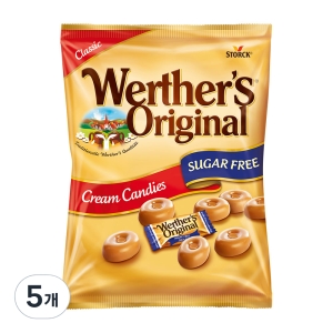 어거스트스톡 웨더스 오리지날 클래식 크림 무설탕 캔디 70g (5개)